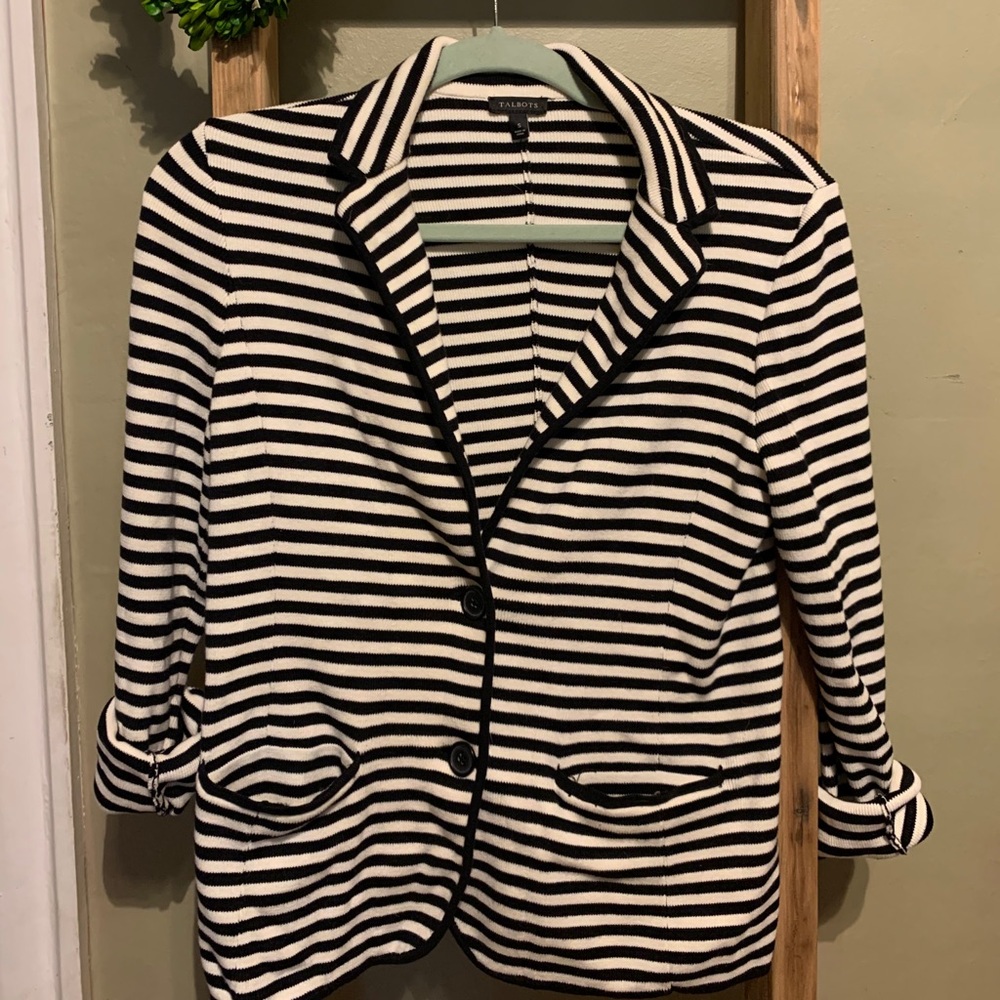 Talbots sweater blazer